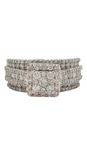 14kt White Gold Bridal Set with 2.03ct Diamonds 14kt White Gold Bridal Set with 2.03ct Diamonds