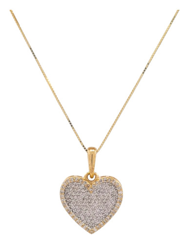 10kt Yellow Gold Heart Pendant with 0.50ct Diamonds 10kt Yellow Gold Heart Pendant with 0.50ct Diamonds