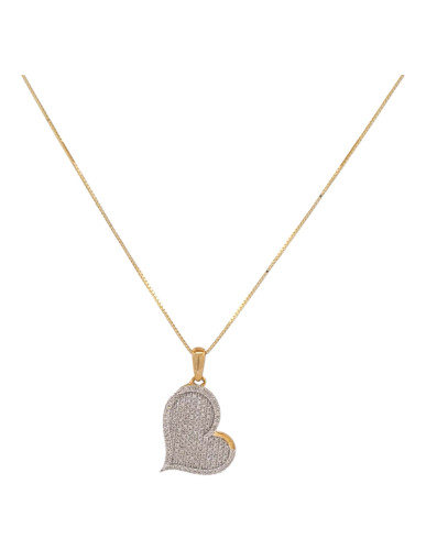 10kt Yellow Gold Heart Pendant with 0.24ct Diamonds 10kt Yellow Gold Heart Pendant with 0.24ct Diamonds