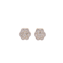 10K Y/Gold 0.33ct Diamonds star shape earrings