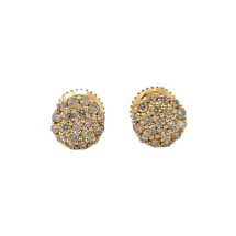 Men's 0.33ct Diamond Earrings in 10k Yellow Gold