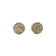 10k Yellow Gold 0.50ct Circle Diamond Earrings