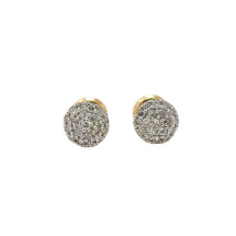 10kt Yellow Gold Men's Earrings with 0.99ct Diamonds