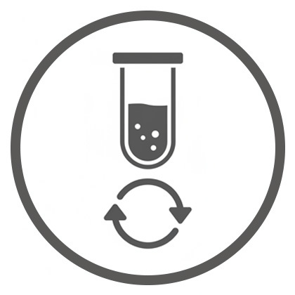 The image displays a close-up view of a tray of 15ml centrifuge tubes, each capped with a SeptaSecure brand green septum cap. The caps have a distinctive white cross slit on top, designed for easy access with a syringe or pipette, set against a sterile, bright background. This setup is commonly used in laboratory settings for secure and contamination-free sample storage.