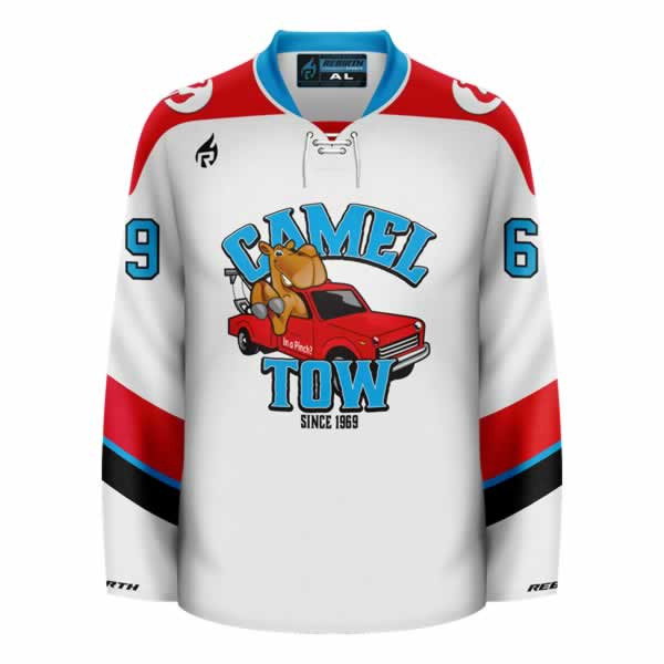 Jersey Ninja Camel Tow Funny Hockey Jersey