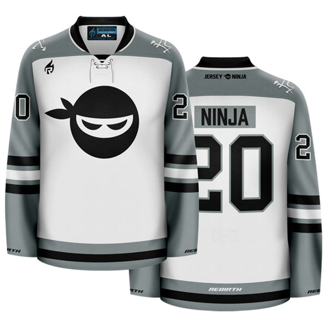 Jersey Ninja - NYPD Shield White Hockey Jersey