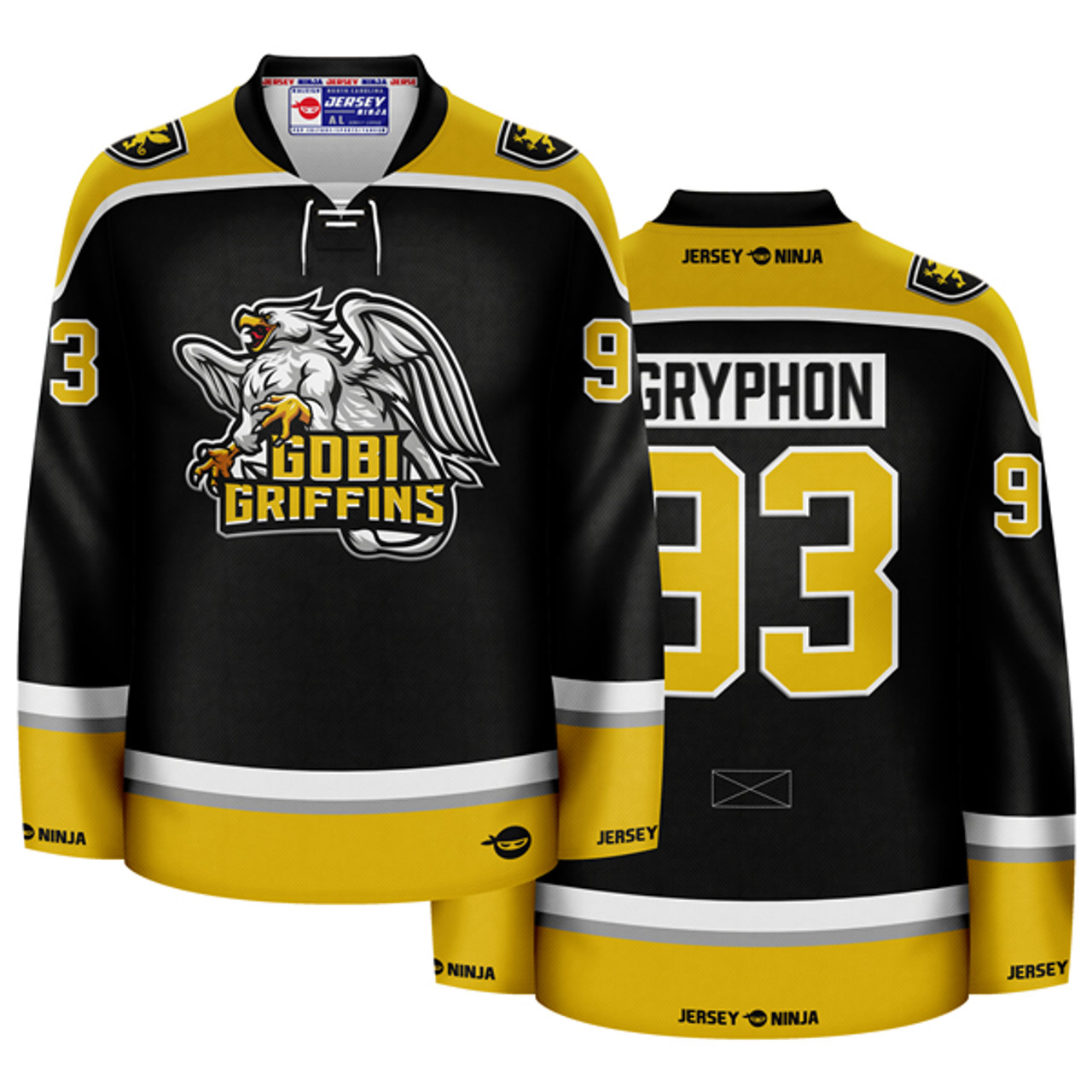 Jersey Ninja - Gobi Griffins Mythical Hockey Jersey