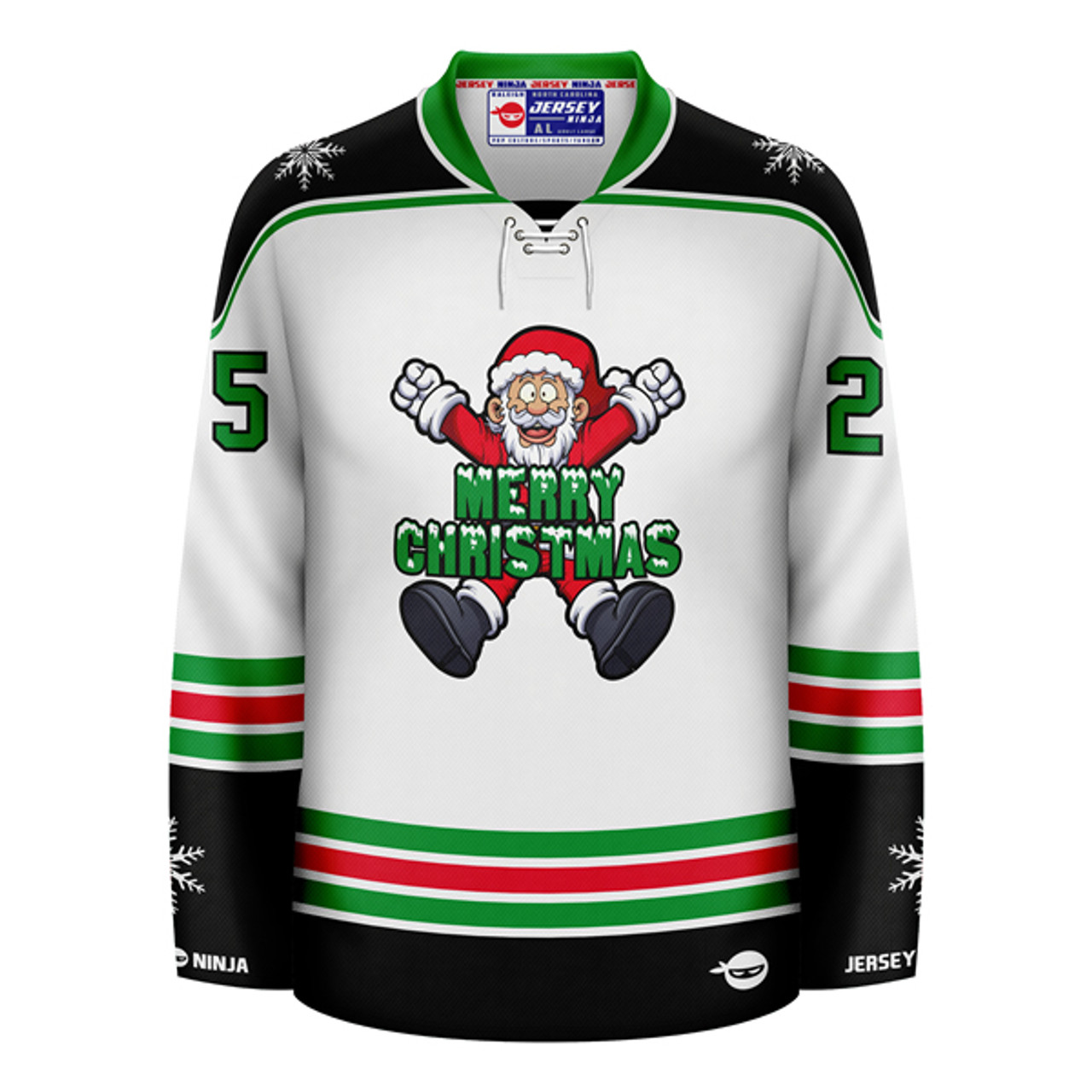 Merry Christmas Hockey Jersey Dark