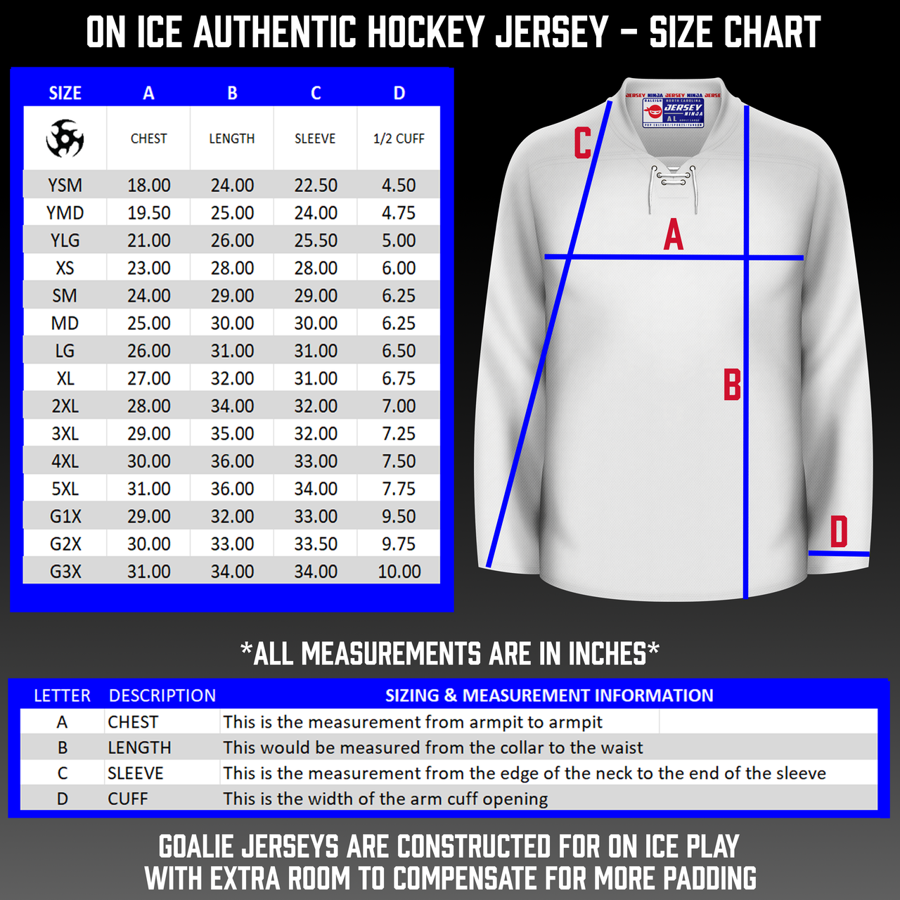 Ice Hockey Adidas Nhl Jerseys Sizing Hockey Jersey Size Guide Nhl