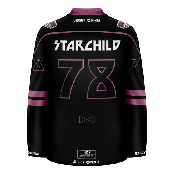 Jersey Ninja - KISS The Solo Albums Starchild Hockey Jersey
