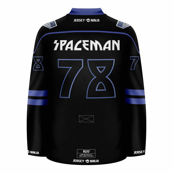 Jersey Ninja - KISS The Solo Albums Spaceman Hockey Jersey