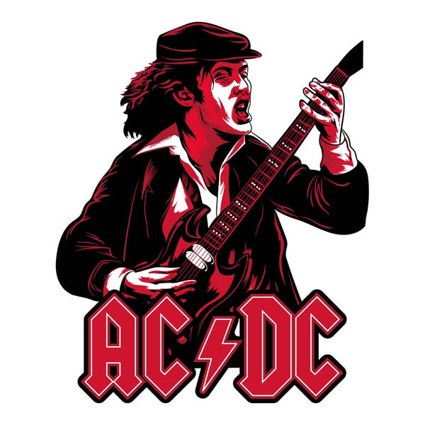 Jersey Ninja - AC/DC Angus Young Tribute Hockey Jersey