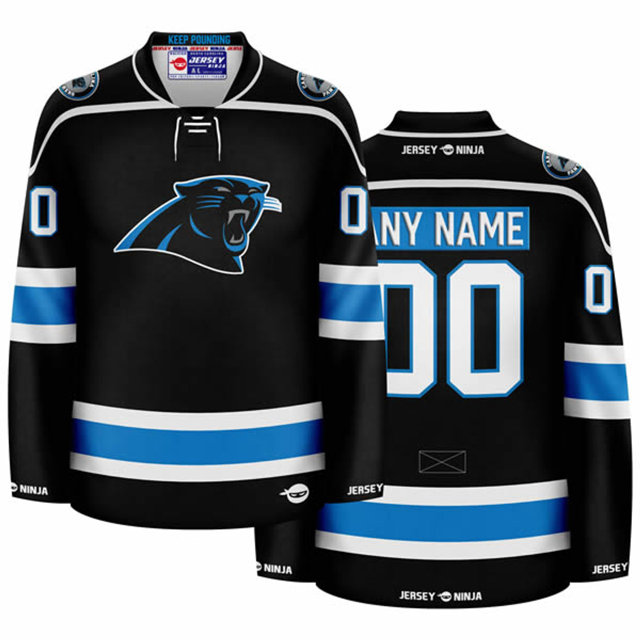 Jersey Ninja - Carolina Panthers Black Hockey Jersey