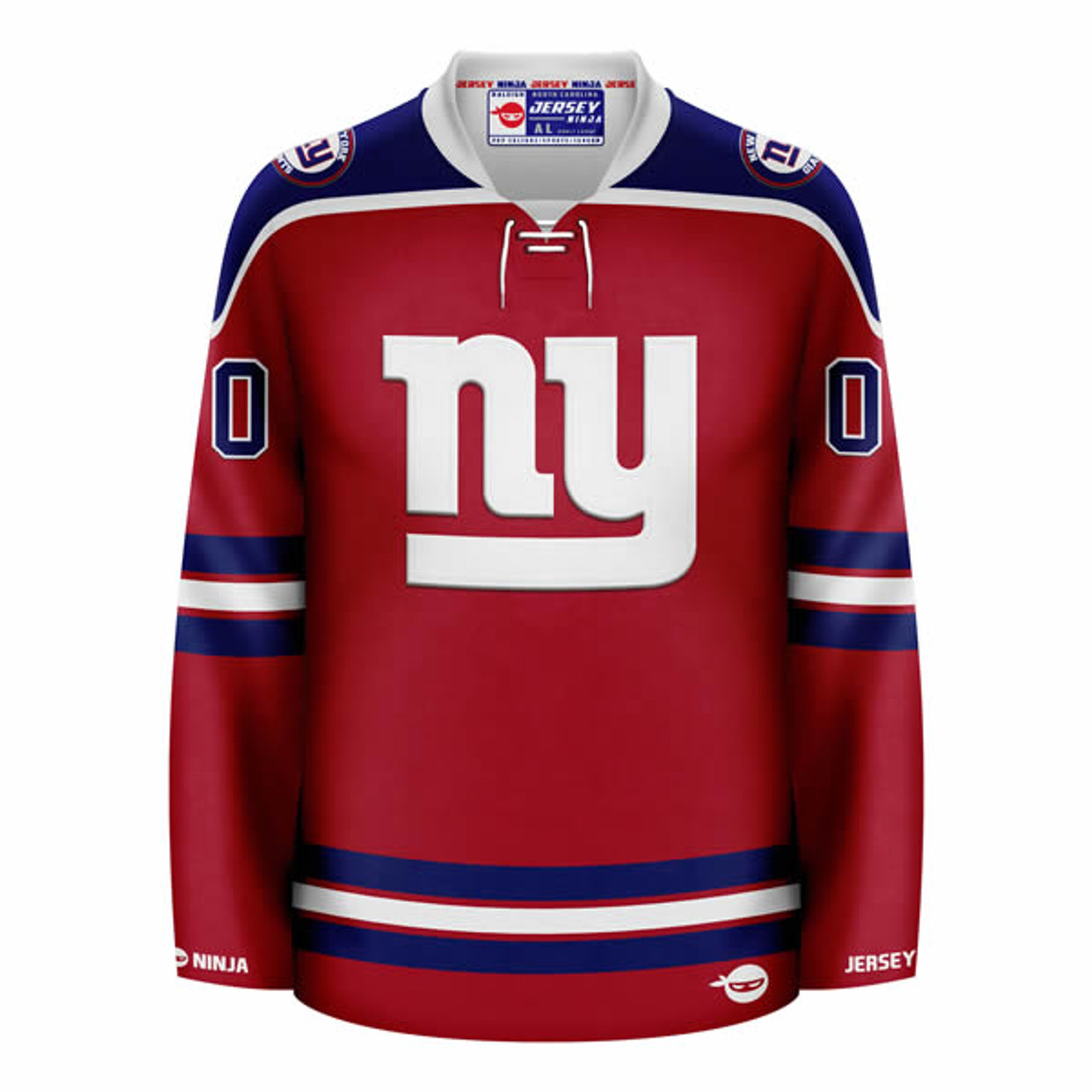 Jersey Ninja - New York Giants Black Hockey Jersey