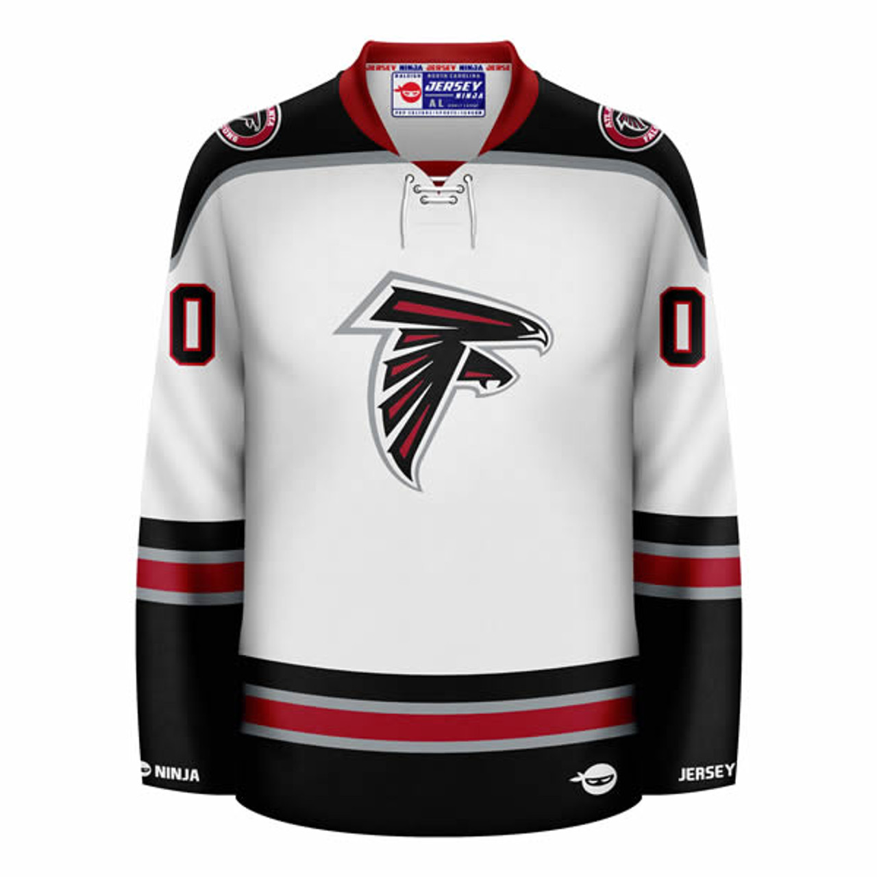 Jersey Ninja - Atlanta Falcons Black Hockey Jersey