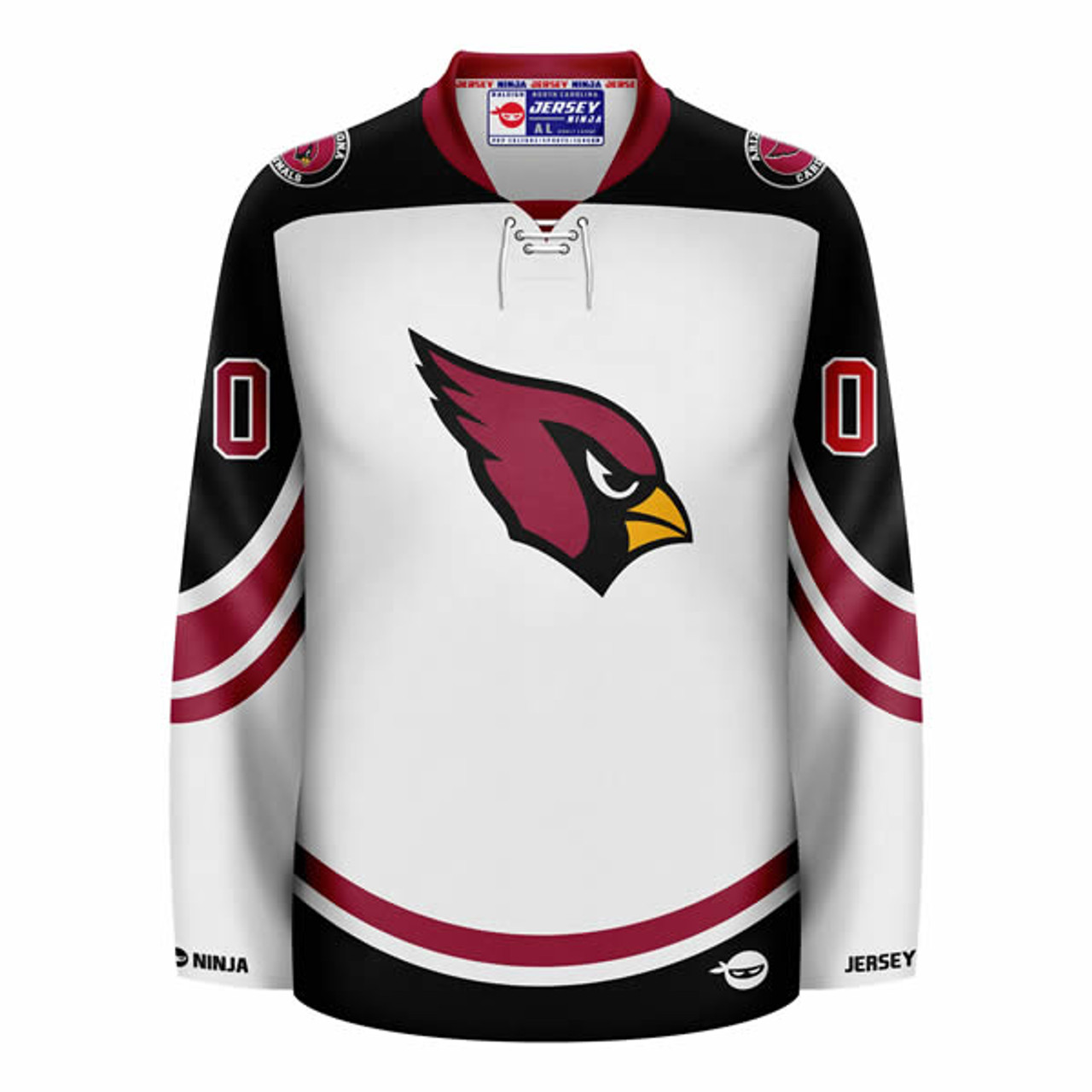 Jersey Ninja - Arizona Cardinals White Hockey Jersey