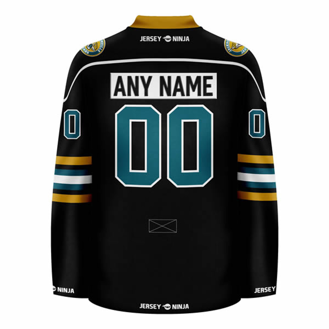 Jersey Ninja - Jacksonville Jaguars Teal Hockey Jersey