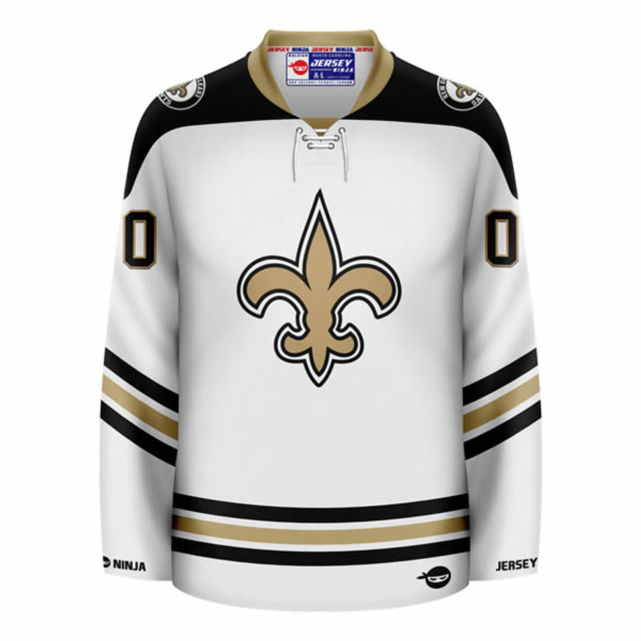 Jersey Ninja - New Orleans Saints Gold Hockey Jersey