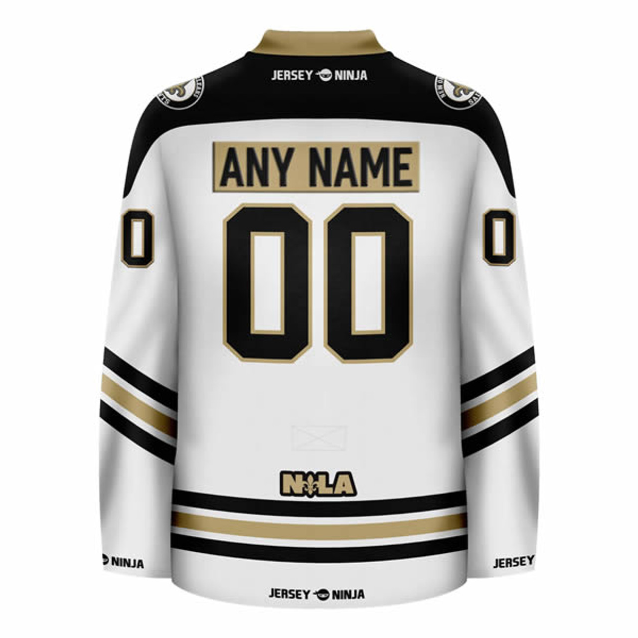 Jersey Ninja - New Orleans Saints Gold Hockey Jersey