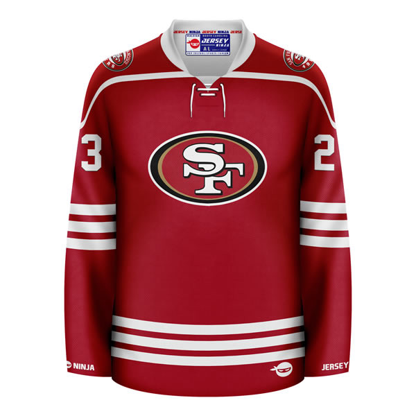 Jersey Ninja - San Francisco 49ers Red Christian McCaffrey
