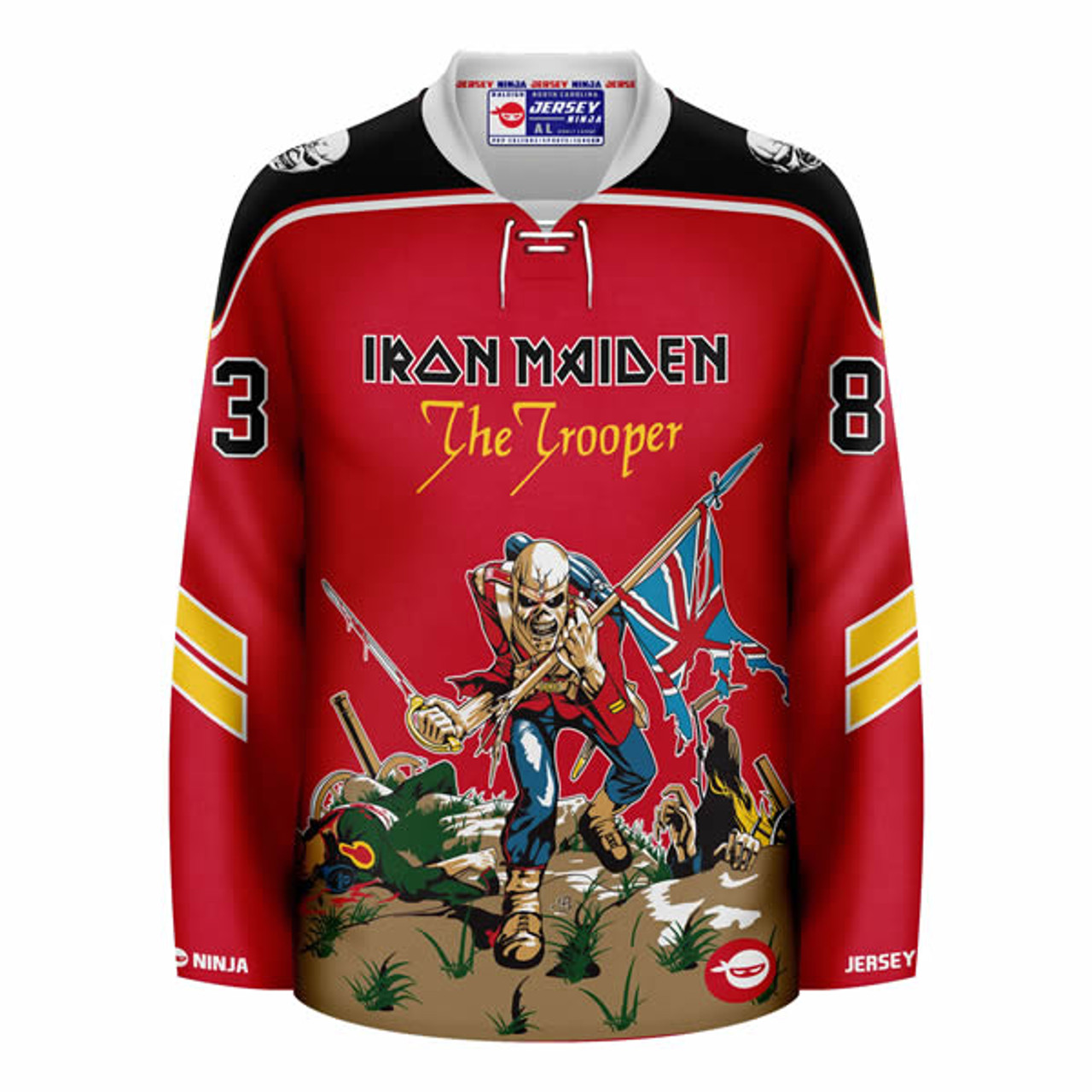 Jersey Ninja - Iron Maiden The Number of the Beast Hockey Jersey