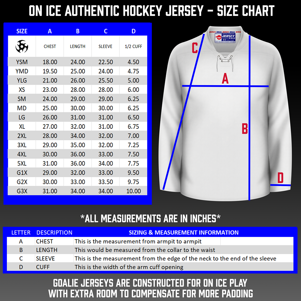 Adidas Fanatics Breakaway Jersey Size Chart Chicago Blackhawks Nhl