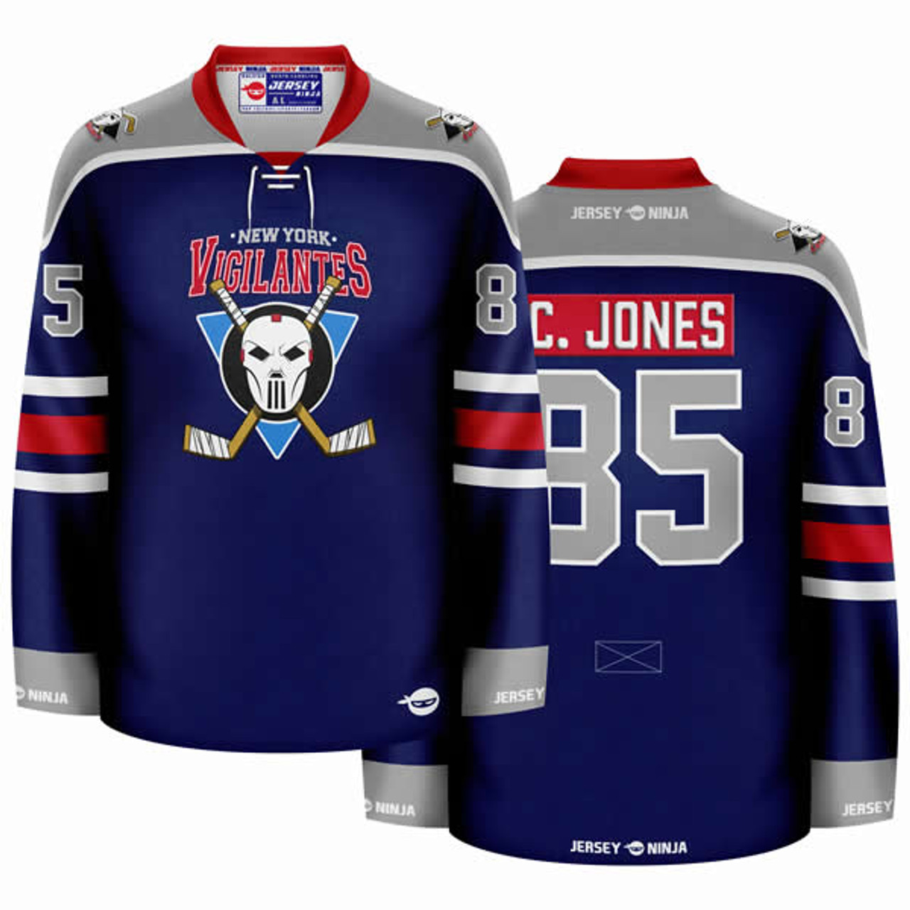 New York Vigilantes Casey Jones Hockey Jersey