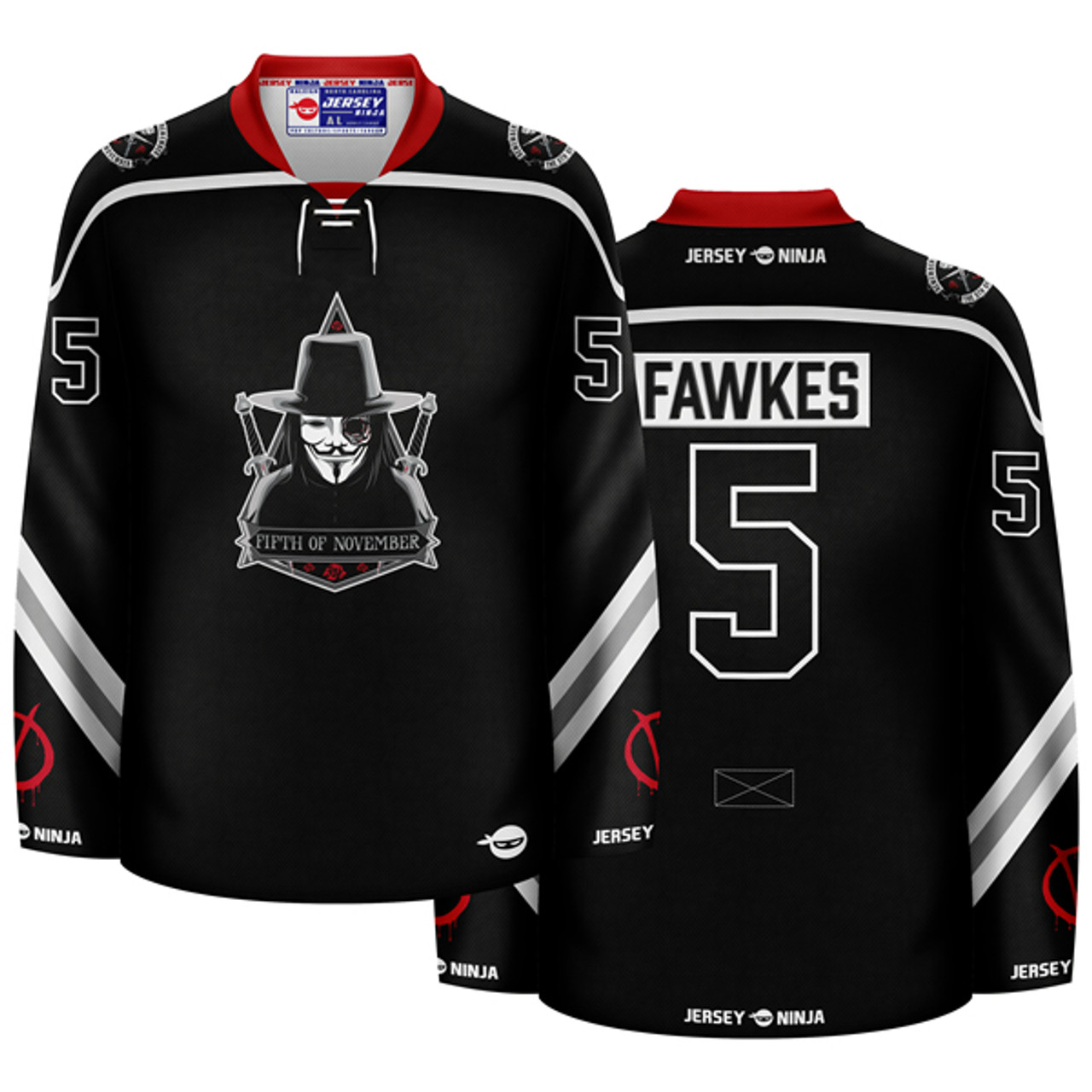 5th of November Guy Fawkes Hockey Jersey