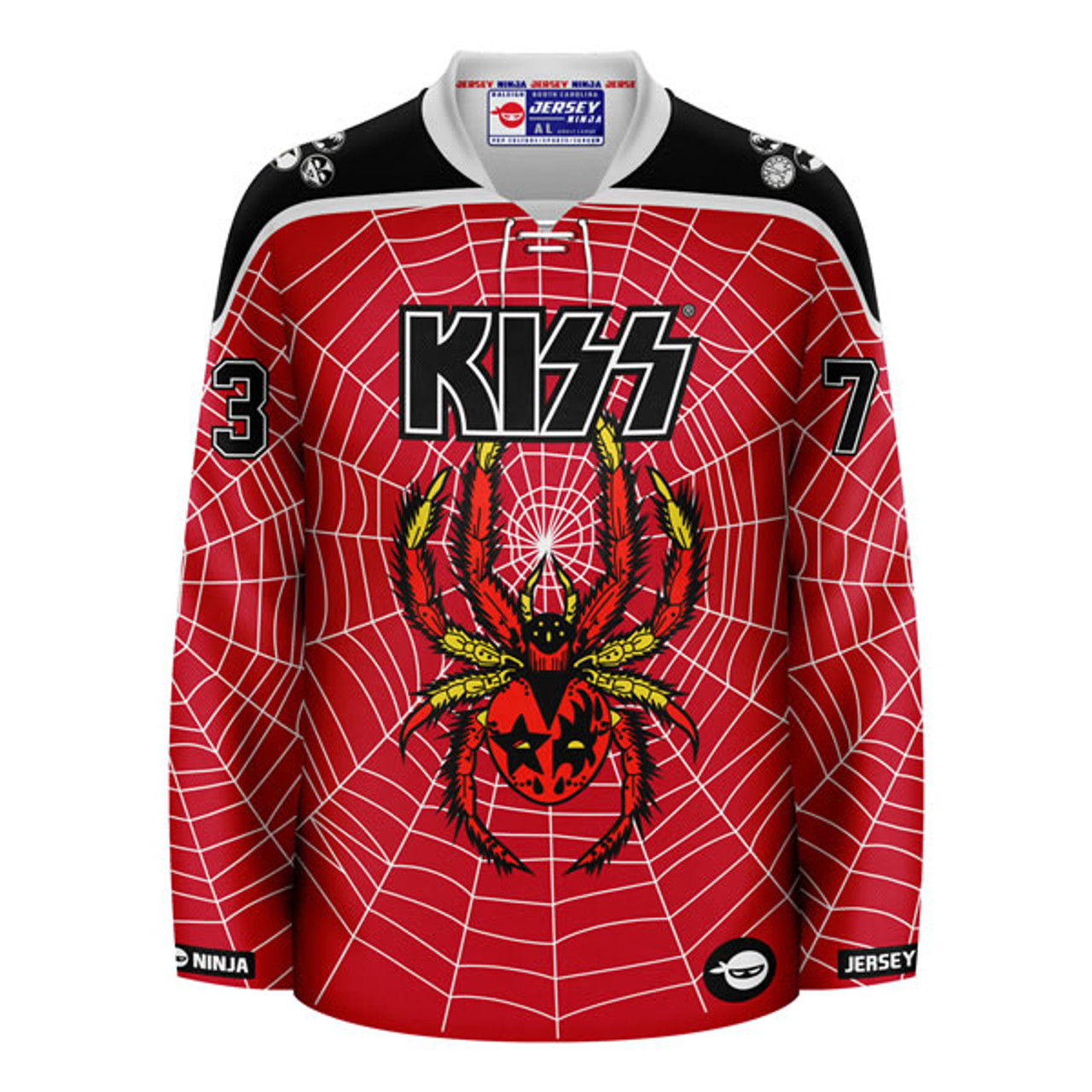 Jersey Ninja - KISS Army Red/Black Hockey Jersey