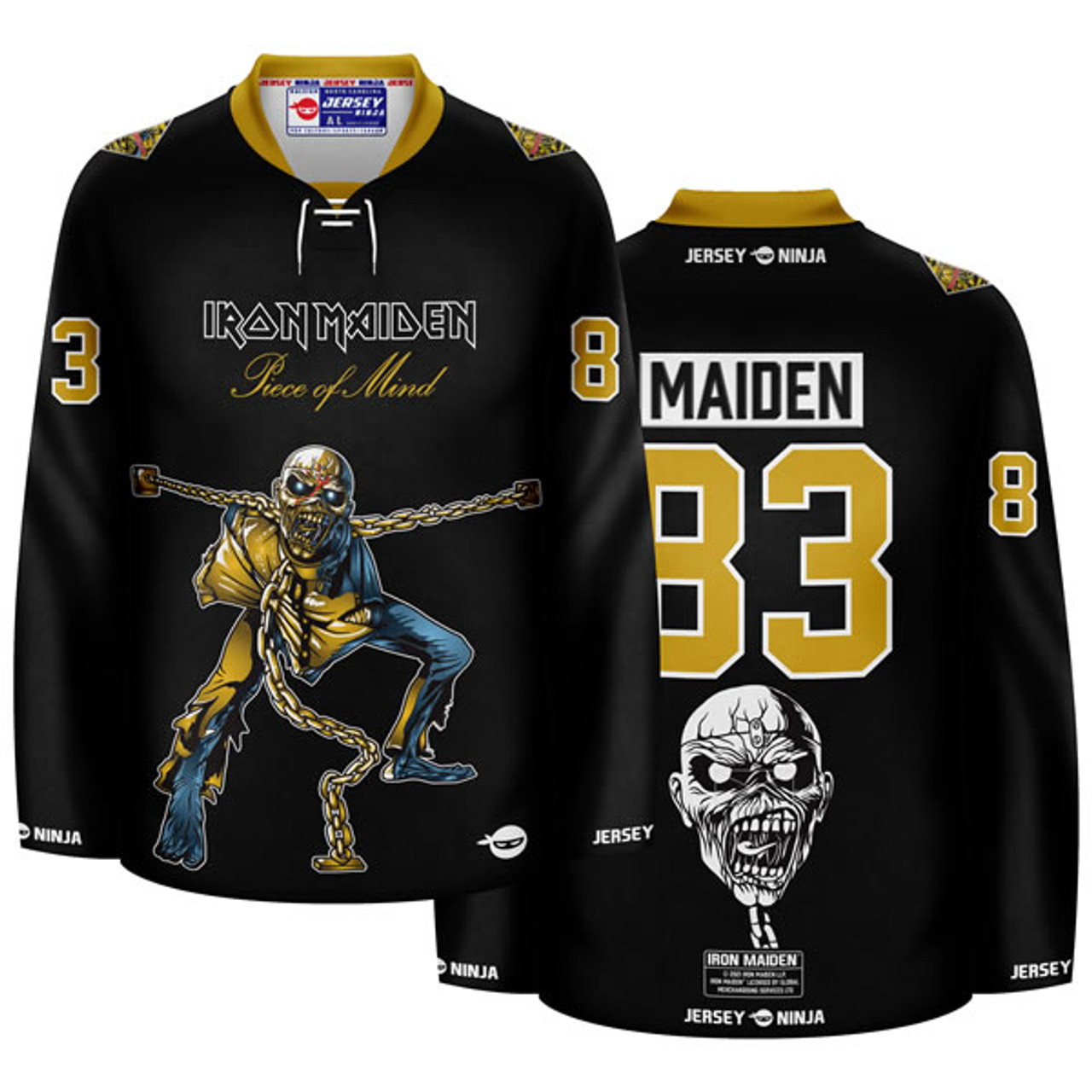 Jersey Ninja - Iron Maiden Piece of Mind SUB Hockey Jersey