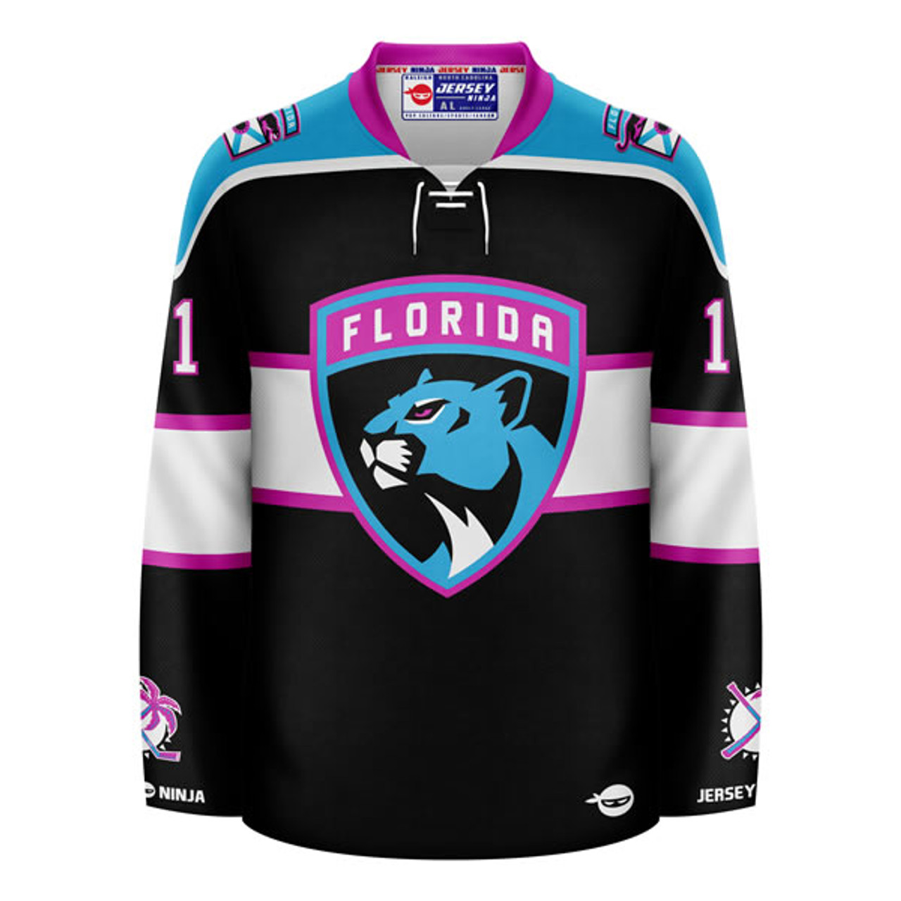 Florida Panthers x Miami Vice Jonahtan Huberdeau Mashup Hockey Jersey