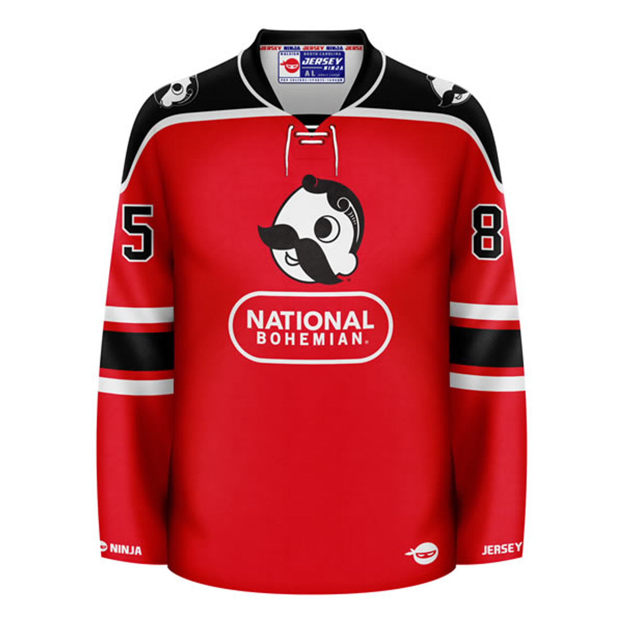 Jersey Ninja - Colt 45 Primary Blackout Hockey Jersey