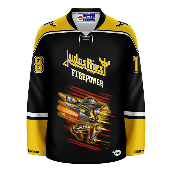 Jersey Ninja - Judas Priest Firepower SUB Hockey Jersey