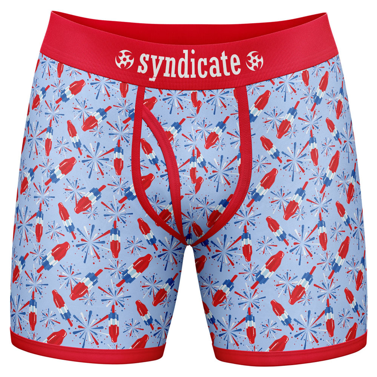 ◆BADBLOOD◆ Solid Boxer Blue Stripe w-srt24-028 Supercool Boxer Briefs Dark Navy Underwear 2 Pack – Pair of