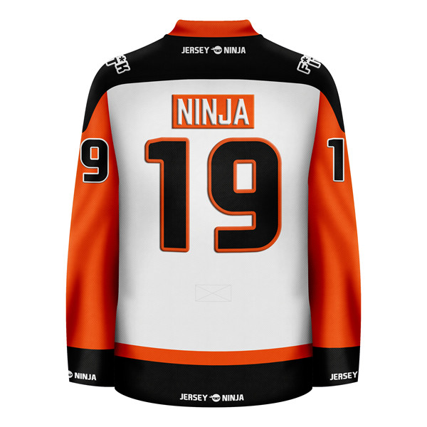 Jersey Ninja Screw It Orange Funny Hockey Jersey