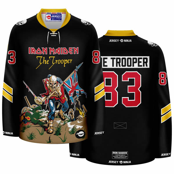 Officially Licensed Iron Maiden Hockey Jerseys by Jersey Ninja