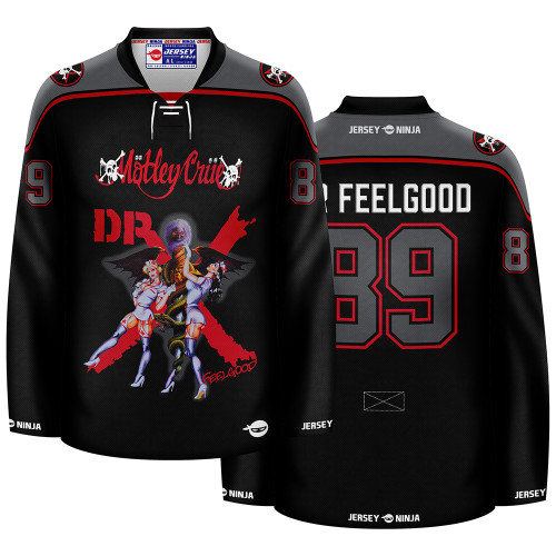 Jersey Ninja - Motley Crue Dr Feelgood SUB Hockey Jersey - COMBINED