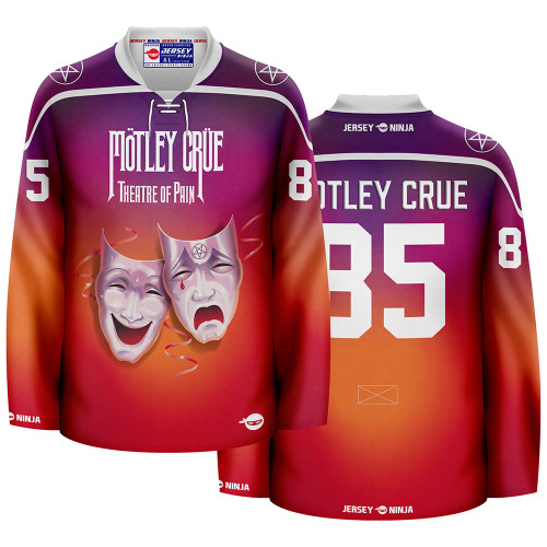 Jersey Ninja - Motley Crue Theatre of Pain SUB Hockey Jersey - COMBINED