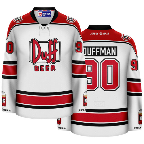 The Simpsons Duffs Beer Hockey Jersey - COMBINED