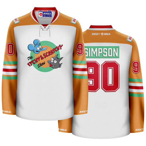 Itchy and Scratchy Simpson Hockey Jersey - COMBINED