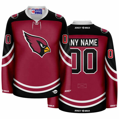 Arizona Cardinals Red Hockey Jersey - COMBINED