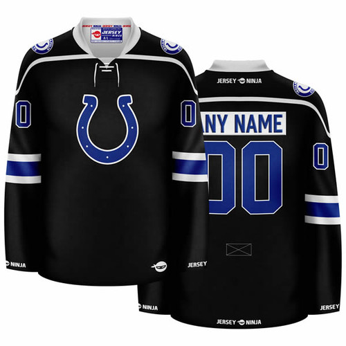 Jersey Ninja - Indianapolis Colts Blue Hockey Jersey