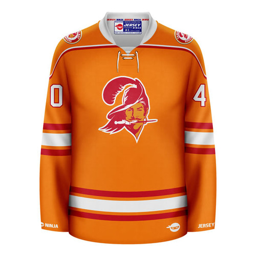 Jersey Ninja - Tampa Bay Buccaneers Orange Mike Alstott Crossover