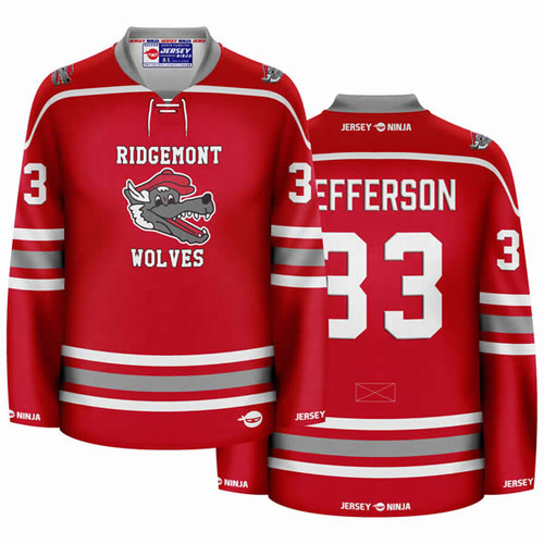 Jersey Ninja - Ridgemont Wolves Jefferson Hockey Jersey - COMBINED