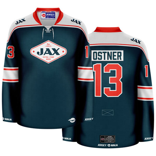 Jersey Ninja - Jax Beer Primary Blue Hockey Jersey - COMBINED