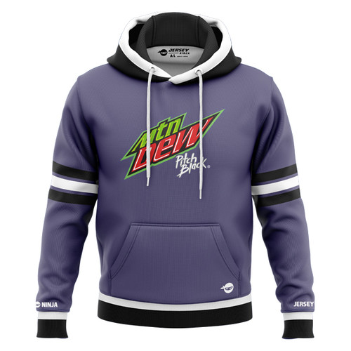 Jersey Ninja - Mountain Dew Pitch Black Performance Hoodie - FRONT