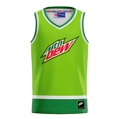 Jersey Ninja - Mountain Dew Original Flavor Pro Player White 