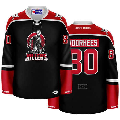 Jersey Ninja - Crystal Lake Killers Jason Voorhees Hockey Jersey - COMBINED