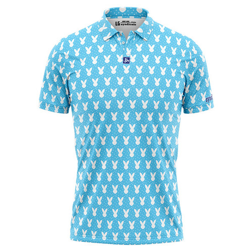 Ninja Syndicate Easter Carolina Rabbits Performance Polo - FRONT VIEW