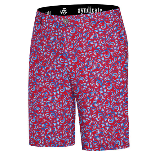 Jersey Ninja - Steel Blue Ogee Performance Golf Shorts